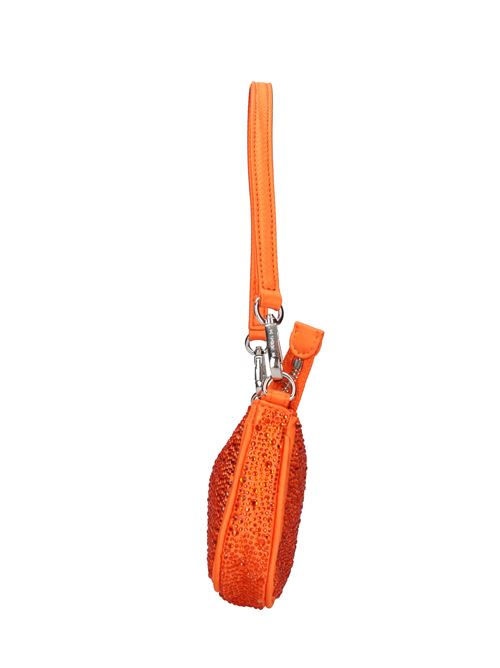 Bag in fabric and rhinestones LA CARRIE | NIGHT MINI SHOULDERARANCIO